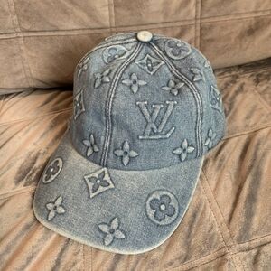 Louis Vuitton Denim Blue Monogram Cap
